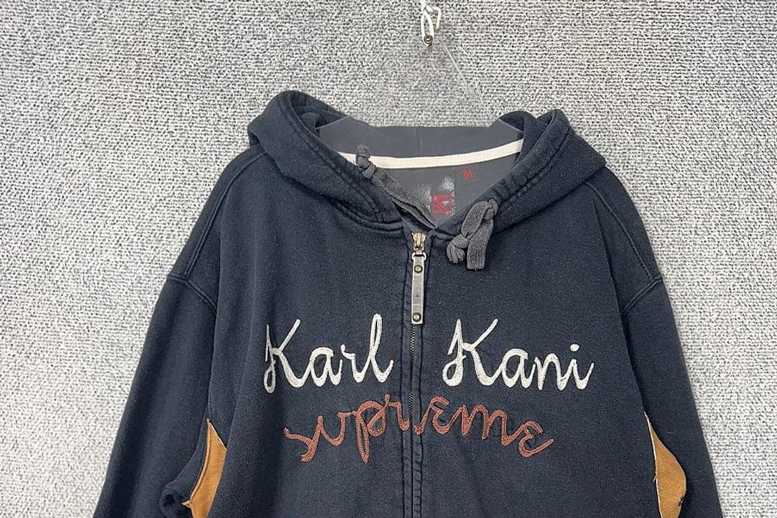 칼카니 자수 로고 빈티지 오버핏 후드집업 M 상품이미지3