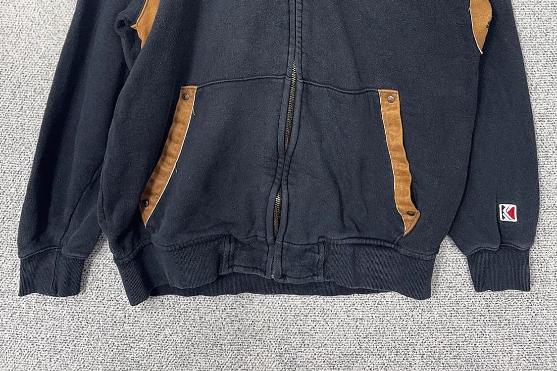 칼카니 자수 로고 빈티지 오버핏 후드집업 M 상품이미지4