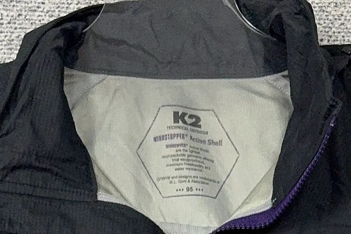 K2 블랙 등산 기능성 바람막이 95 상품이미지5