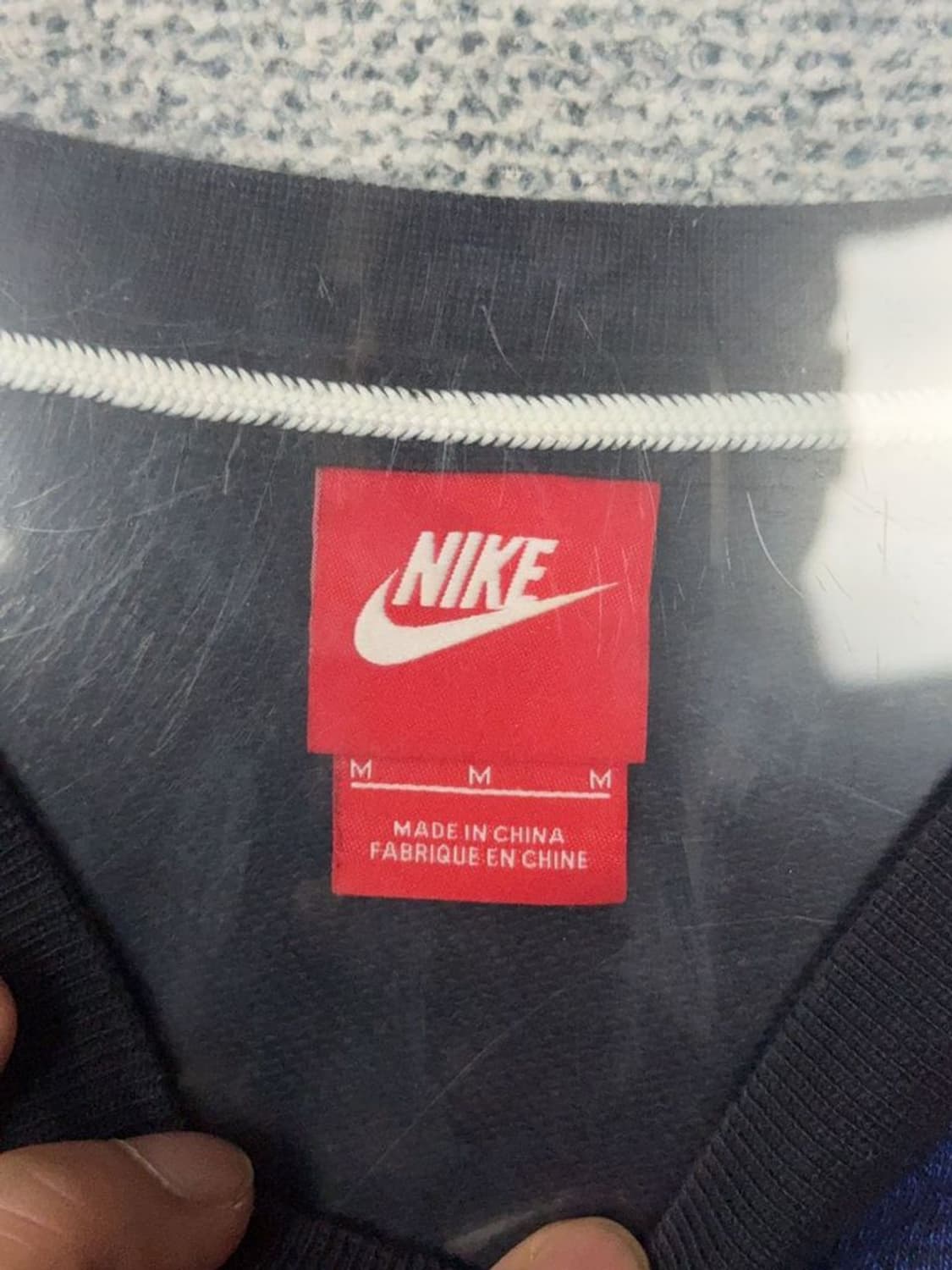 나이키 네이비 로고 맨투맨 M 상품이미지7