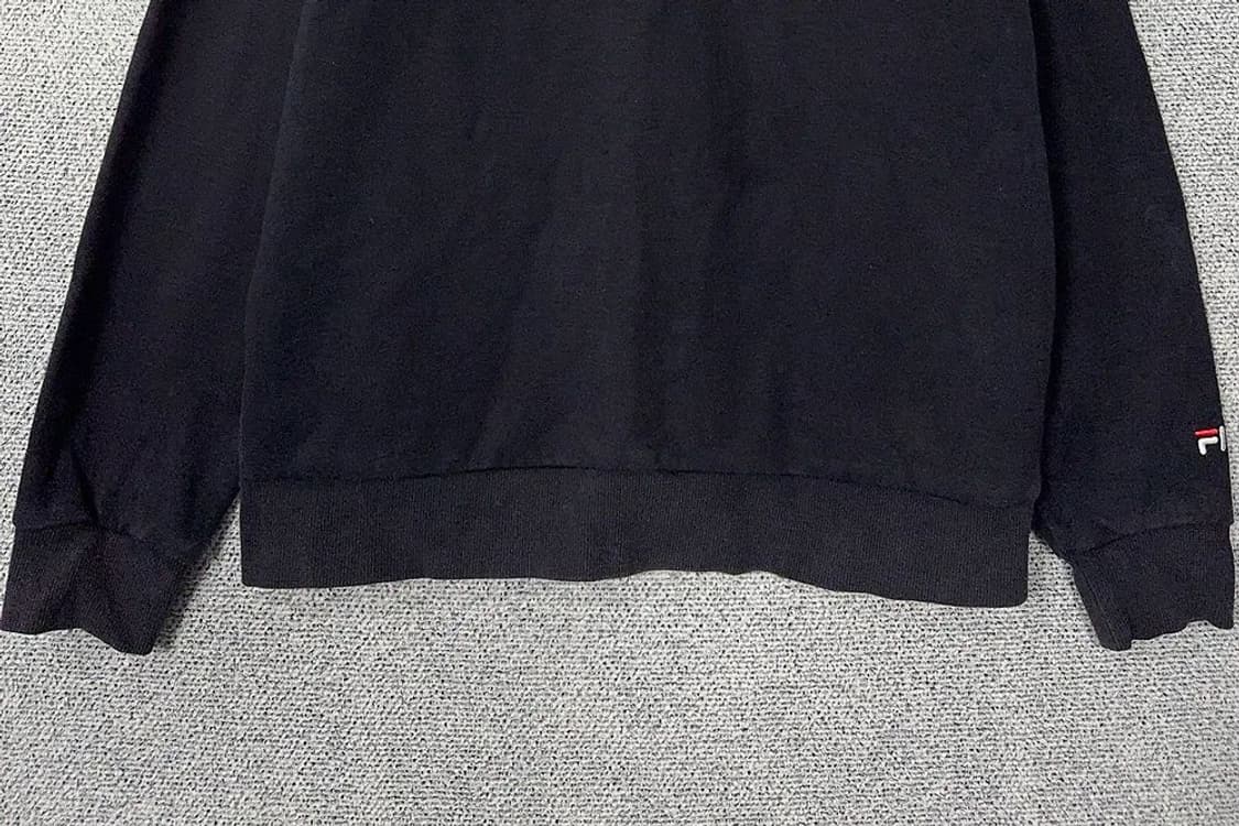 휠라 블랙 로고 맨투맨 105(XL) 상품이미지4