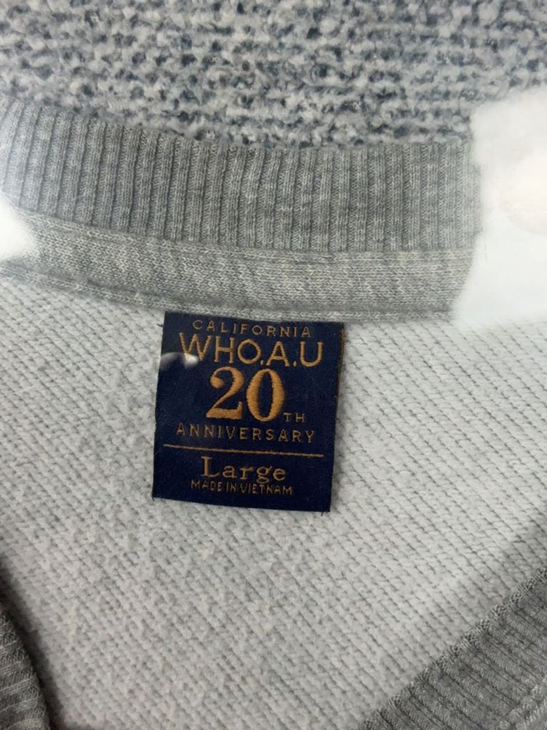 후아유 라이트 그레이 맨투맨 Large 상품이미지8