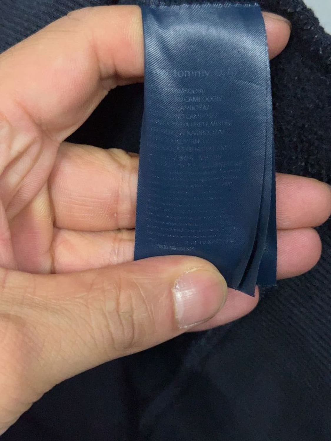 타미힐피거 블랙 로고 맨투맨 L 상품이미지8