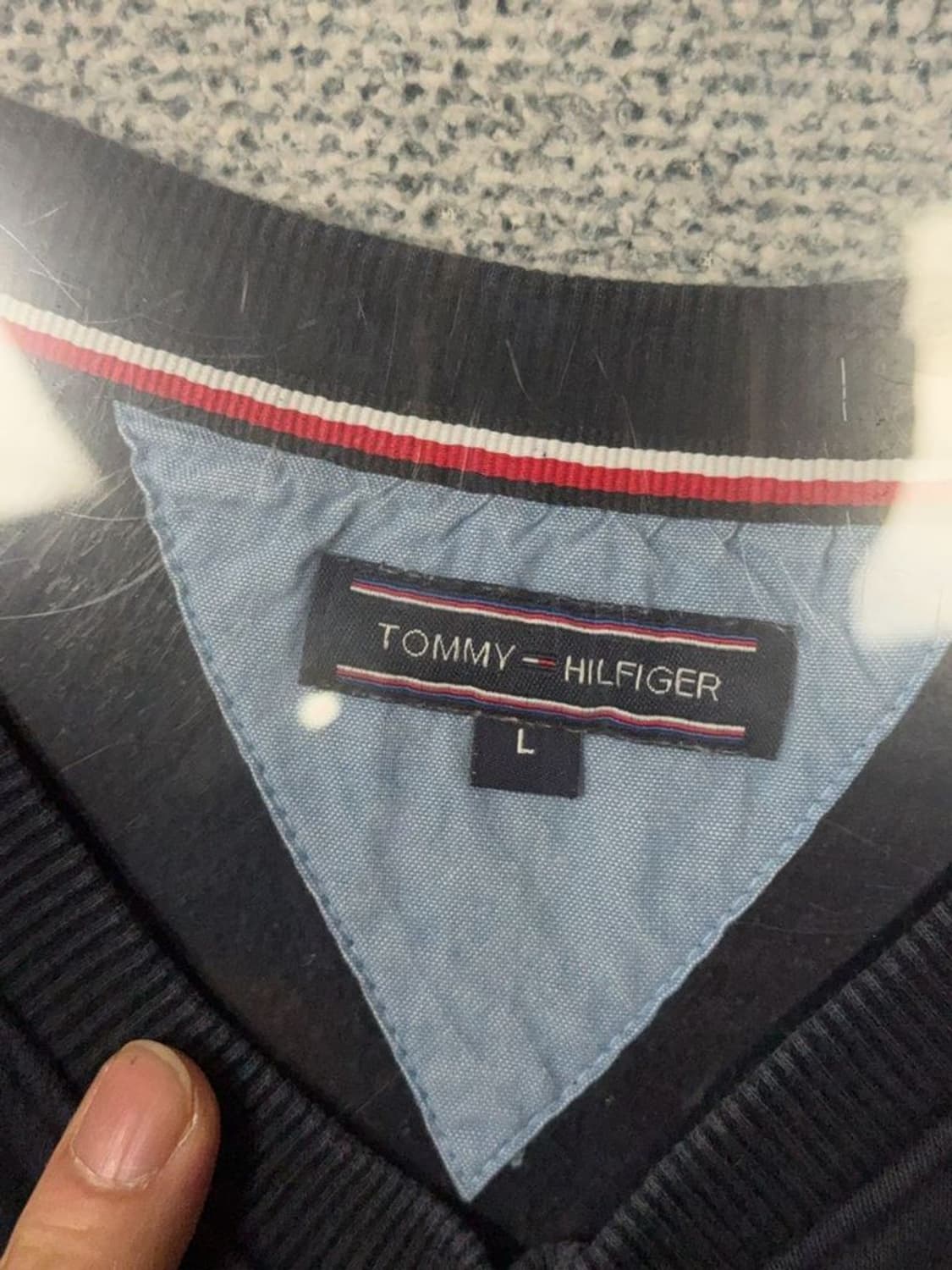 타미힐피거 블랙 로고 맨투맨 L 상품이미지9
