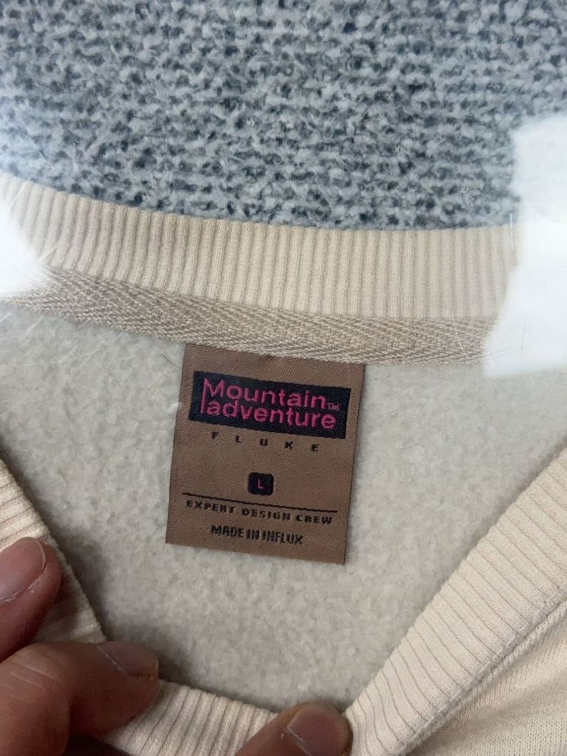 플루크 크림 백프린팅 맨투맨 L 상품이미지8