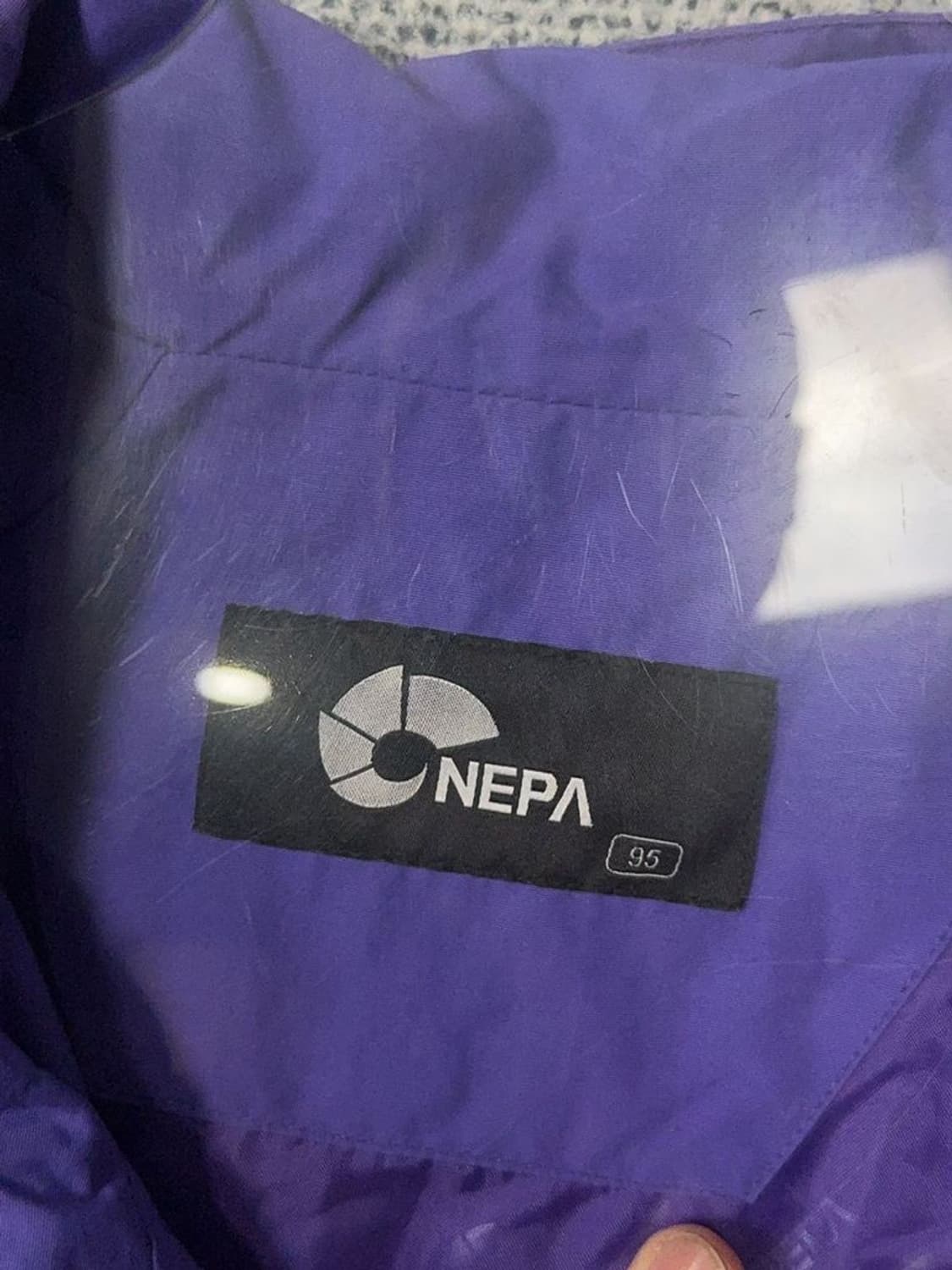 네파 퍼플 그레이 투톤 기능성 바람막이 95 상품이미지7