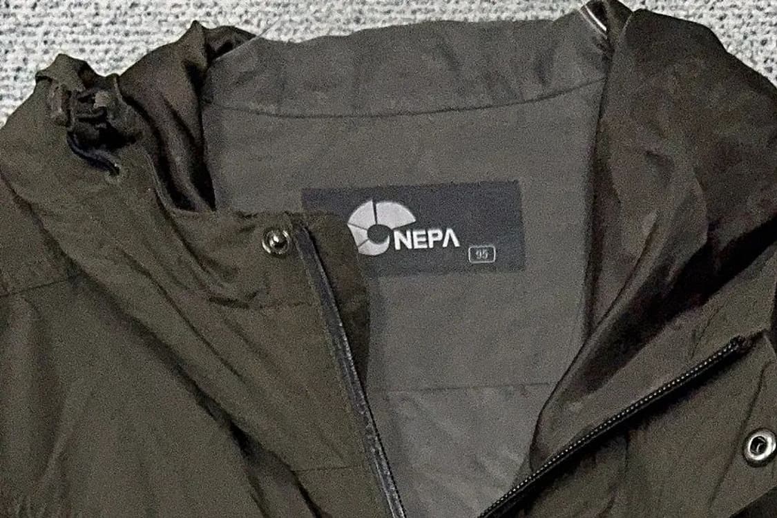 네파 카키 로고 등산 기능성 바람막이 M 상품이미지5