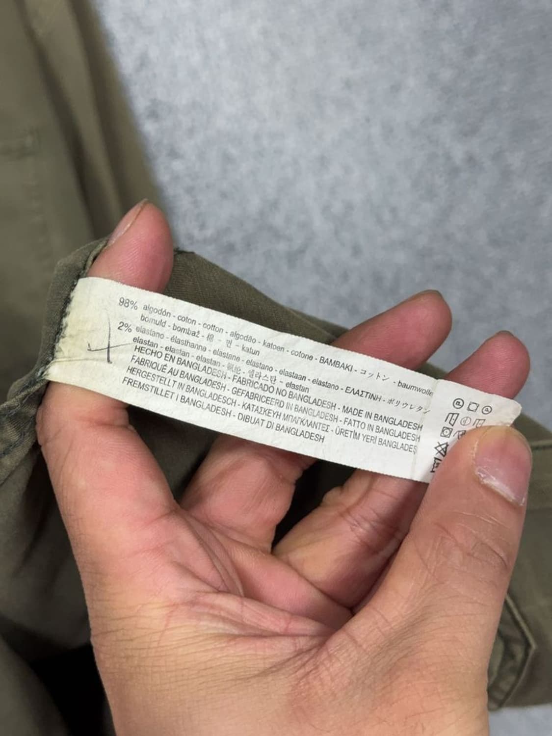 자라 카키 쿼드포켓 빈티지 필드 자켓 L 상품이미지8