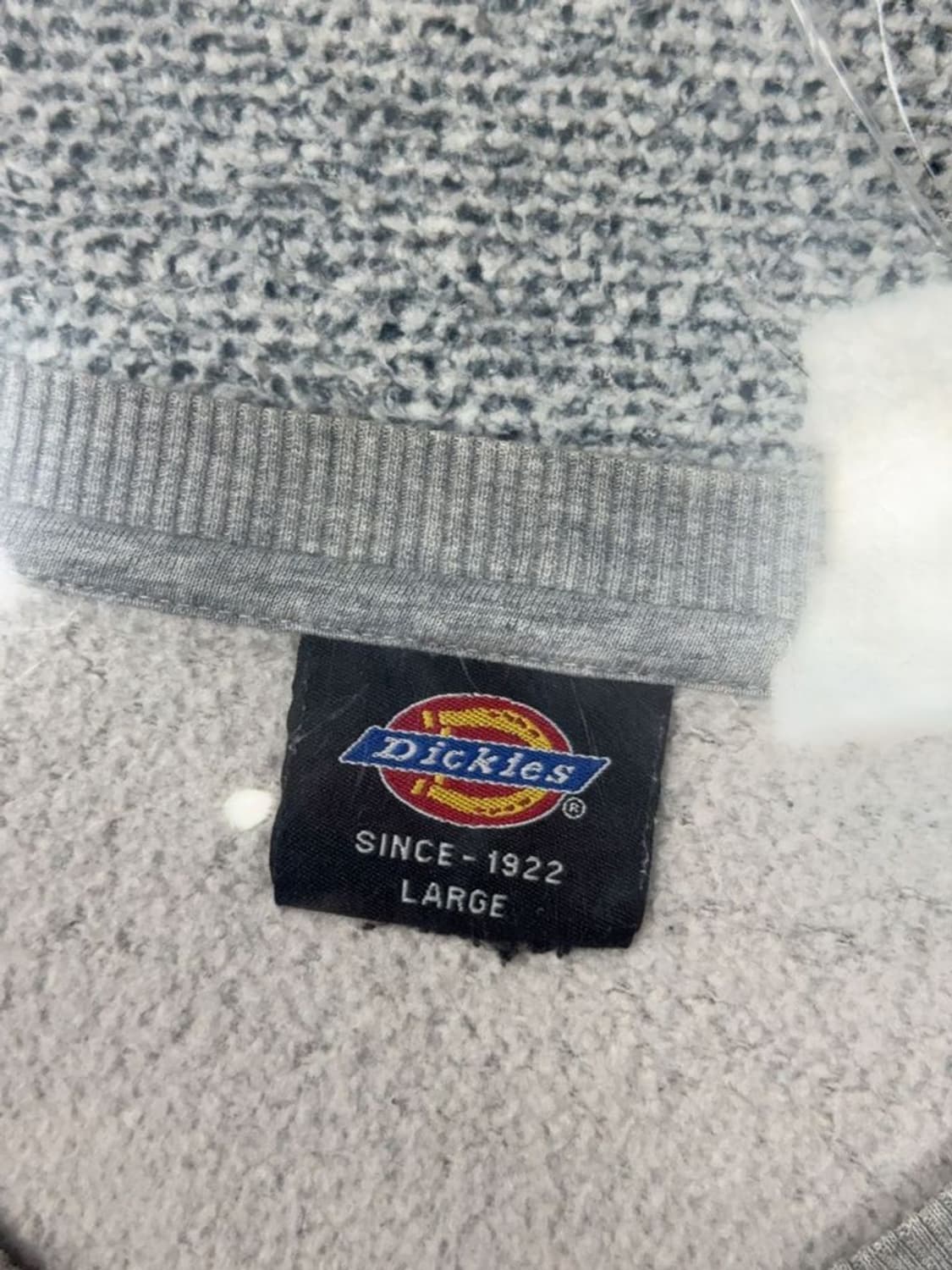 디키즈 프린팅 라이트 그레이 맨투맨 LARGE 상품이미지7