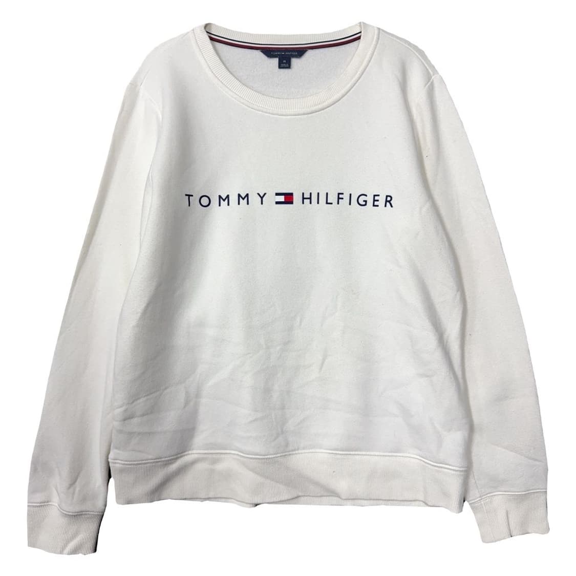 타미힐피거 프린팅 화이트 맨투맨 M 상품이미지1