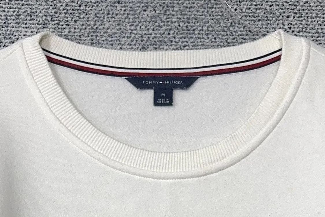타미힐피거 프린팅 화이트 맨투맨 M 상품이미지5