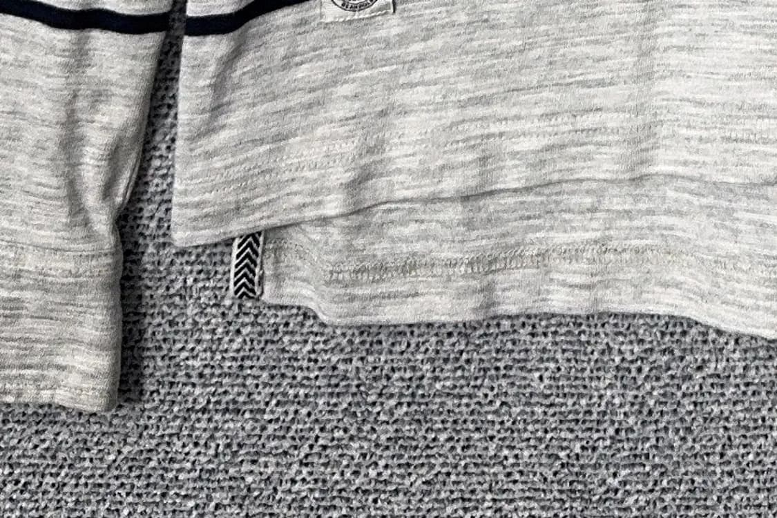 빈폴 스트라이프 라이트 그레이 긴팔 카라티 110 상품이미지6