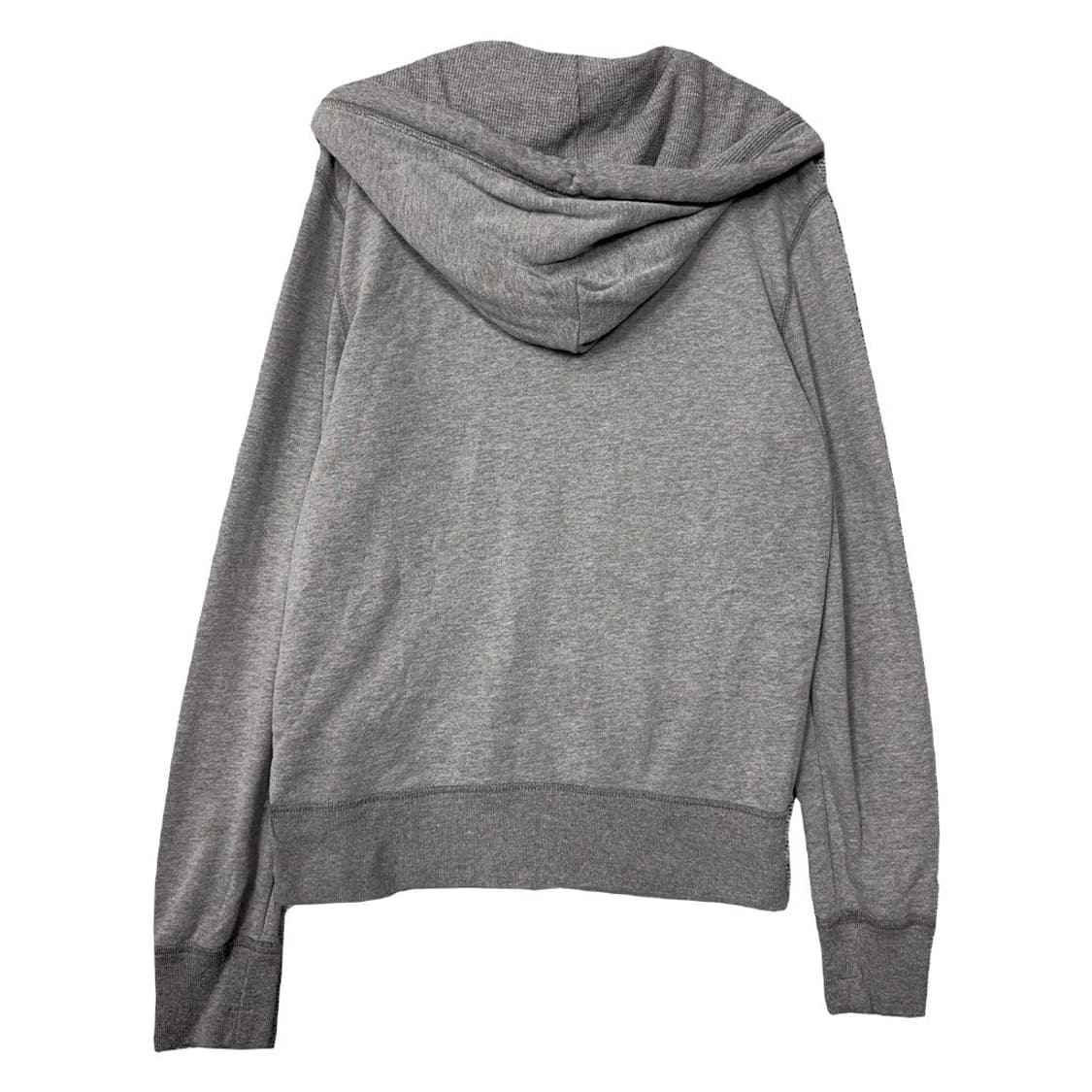 후아유 스펠 자수 로고 Y2K 라이트 그레이 후드 집업 M 상품이미지2