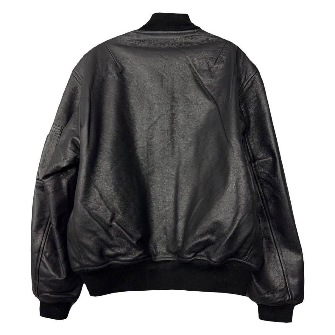 [새상품]알파인더스트리 레더 가죽 블루종 봄버 항공 점퍼 S 상품이미지2