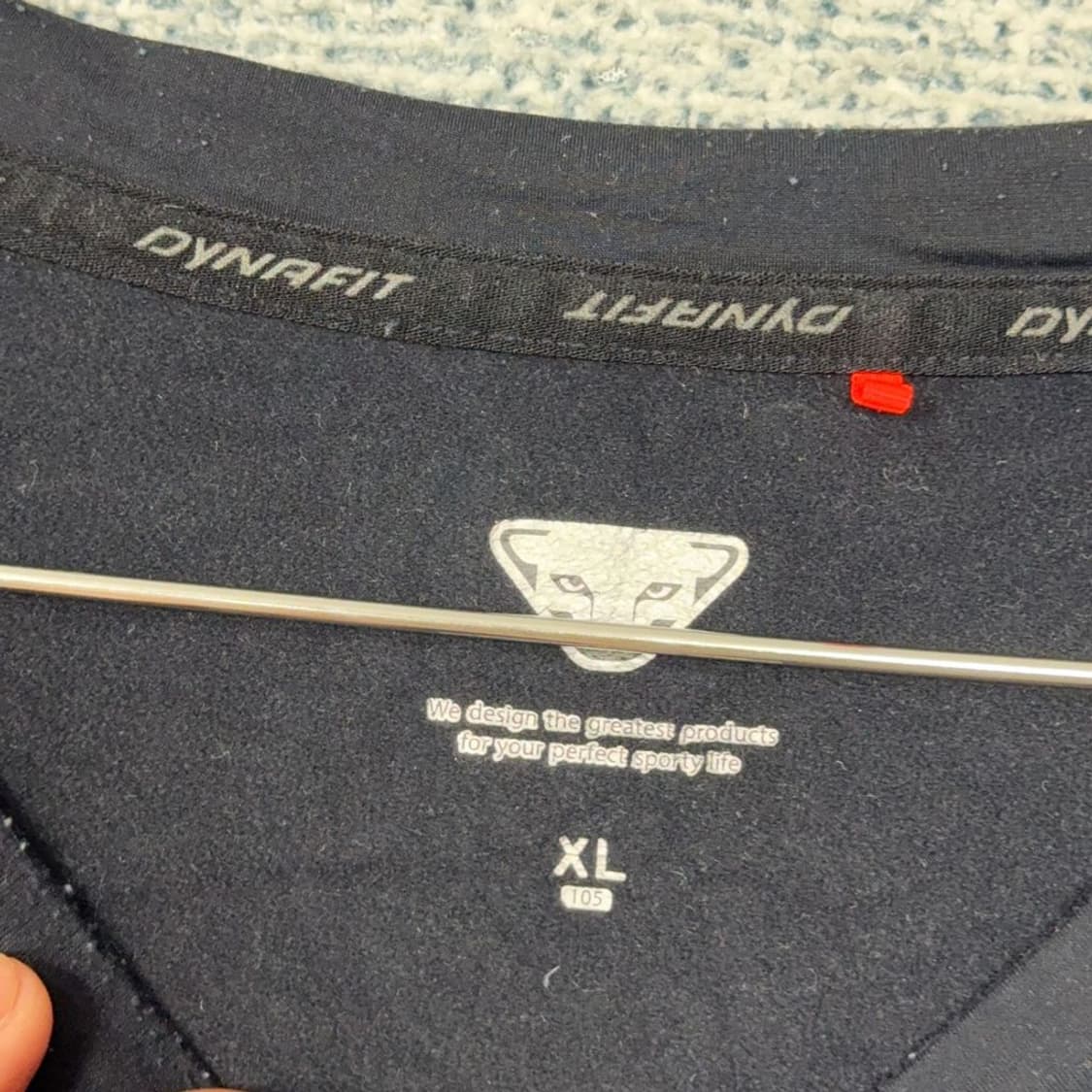 다이나핏 블랙 로고 기능성 긴팔 티 XL 상품이미지3