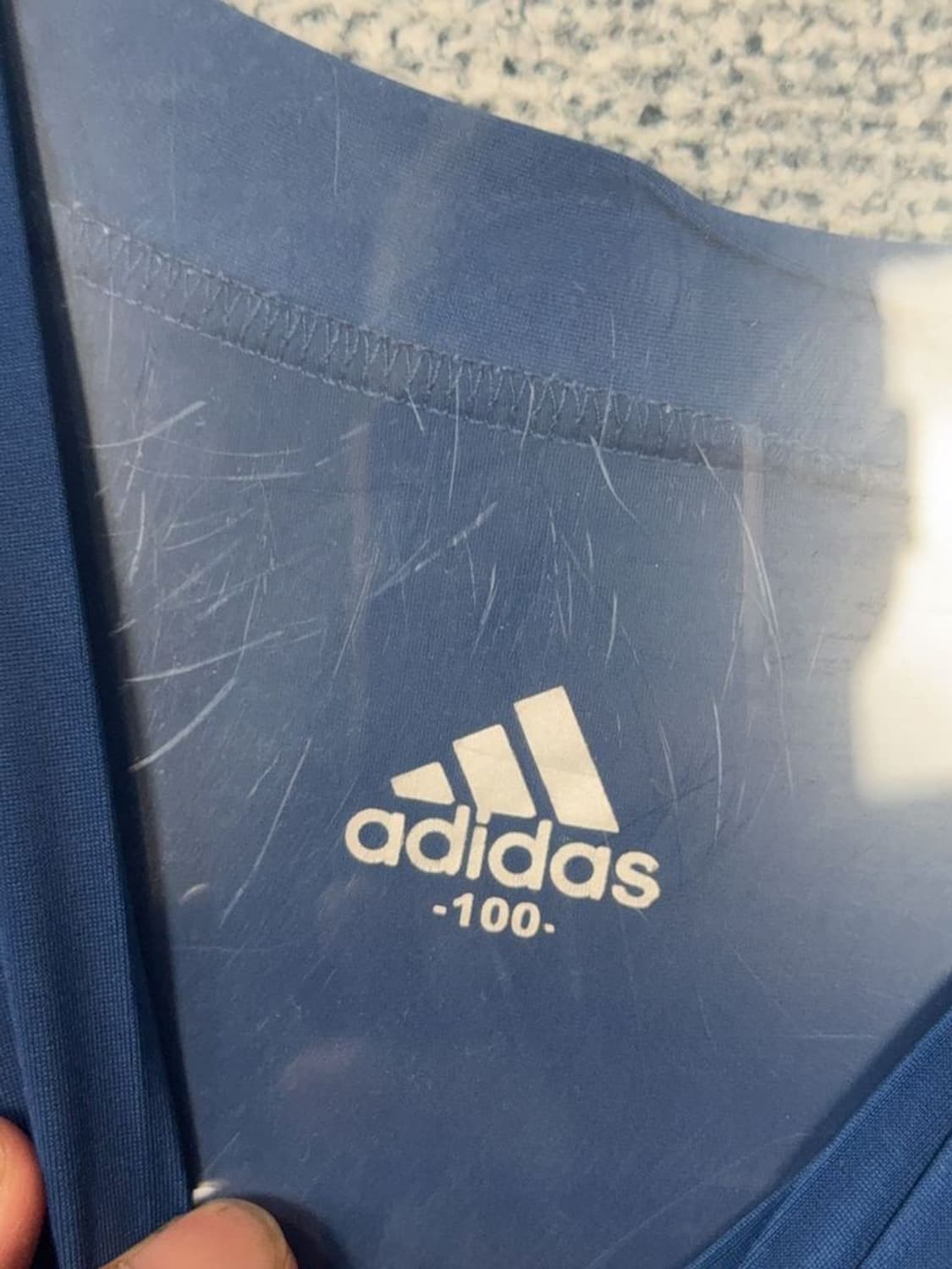 아디다스 블루 운동 기능성 긴팔티 100 상품이미지8