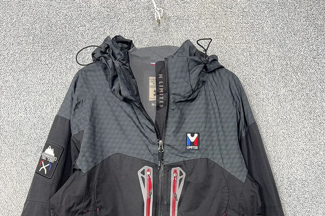 밀레 블랙 그레이 기능성 바람막이 M 상품이미지3