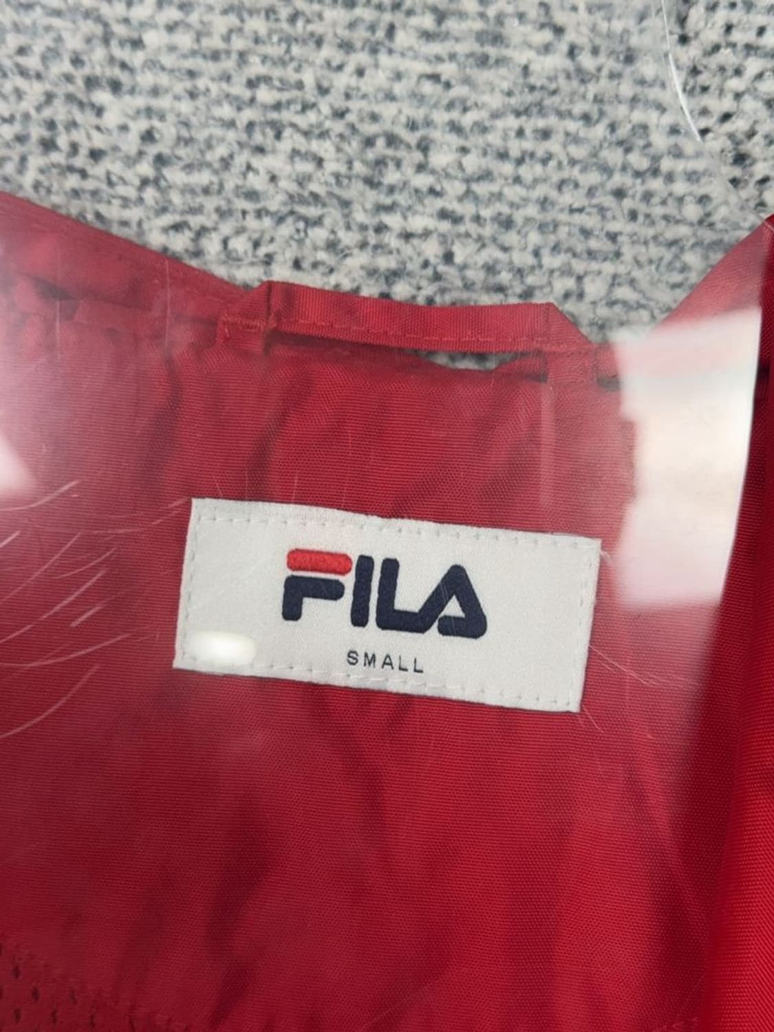 휠라 프린팅 빈티지 후드 바람막이 웜업 SMALL 상품이미지7