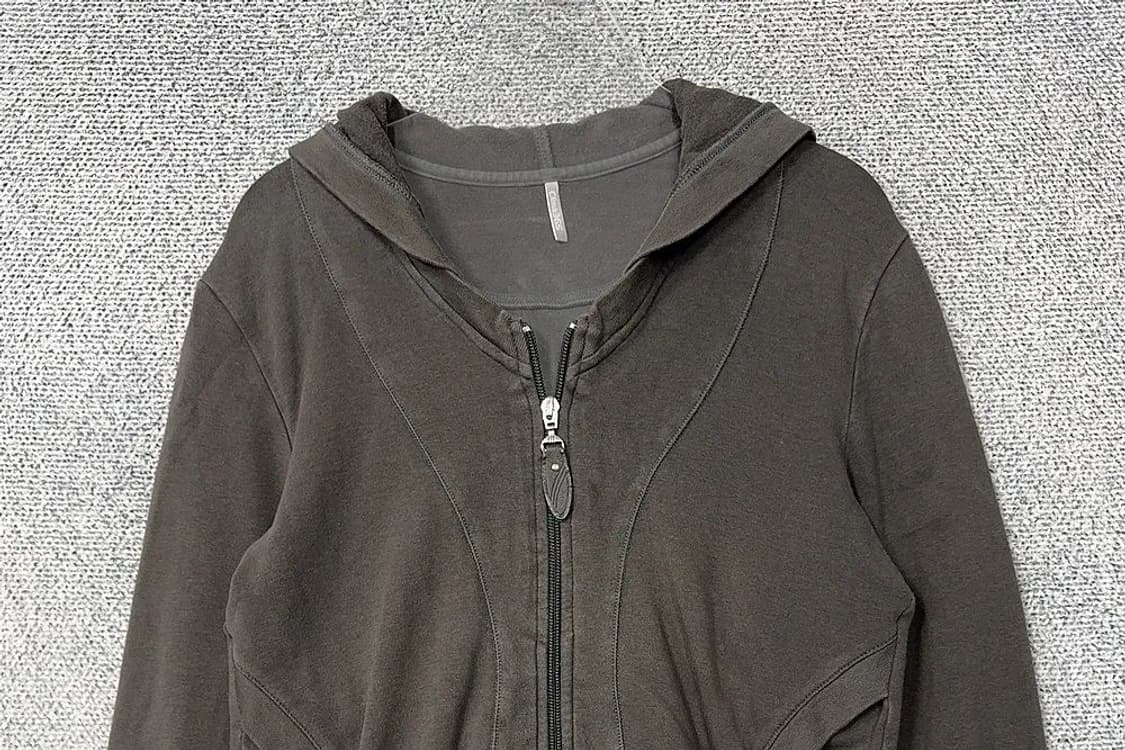 아디다스 그레이 빈티지 후드 집업 M 상품이미지3