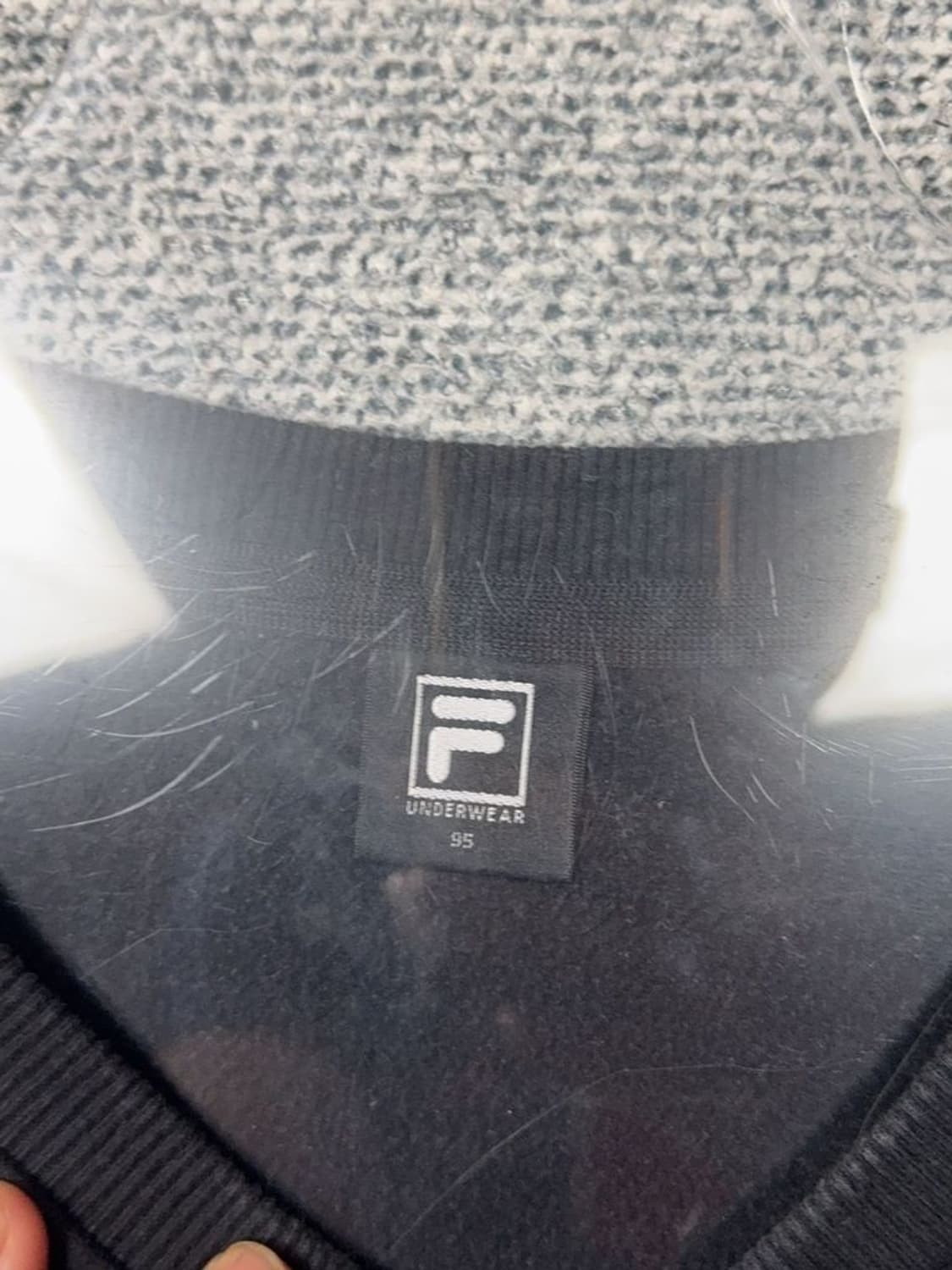 휠라 프린팅 블랙 맨투맨 95 상품이미지8