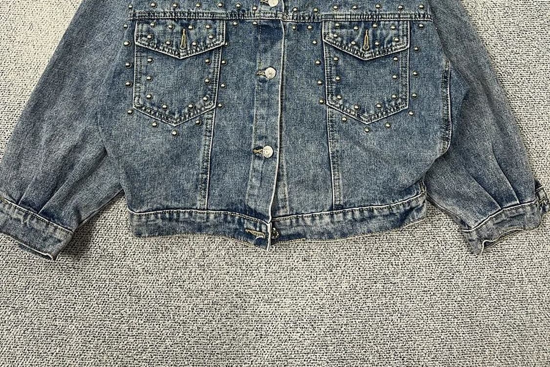 여성 빈티지 징 오버핏 데님 자켓 FREE 상품이미지4