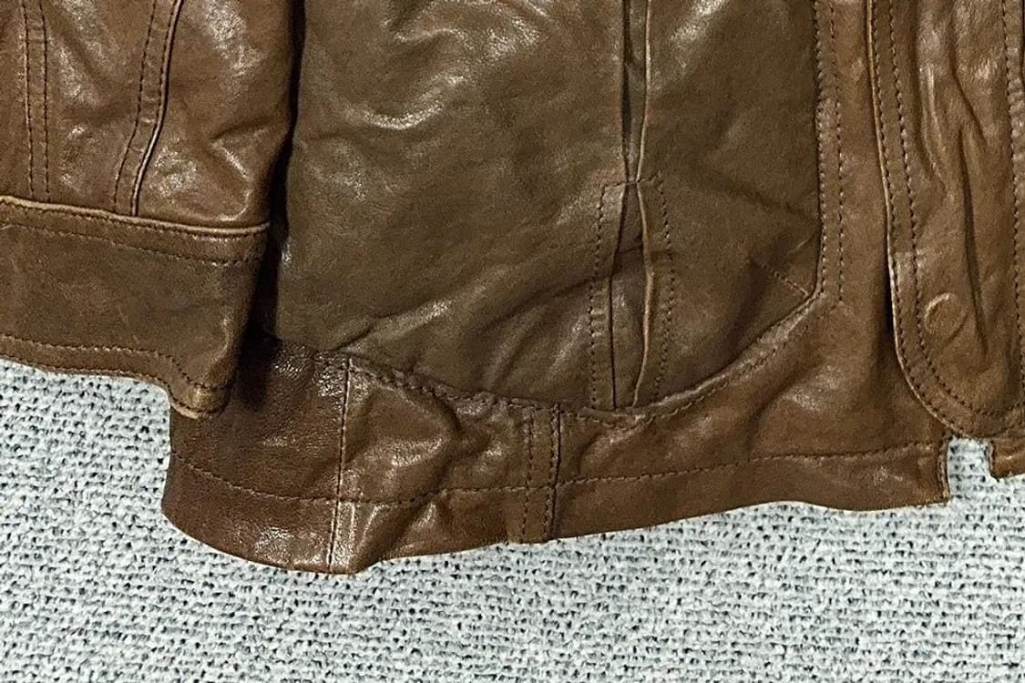 레노마 브라운 클래식 양가죽 쉽스킨 자켓 105 상품이미지7