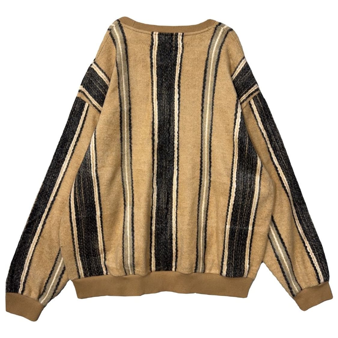 러기드 하우스 스트라이프 카멜 빈티지 오버핏 니트 2 상품이미지2