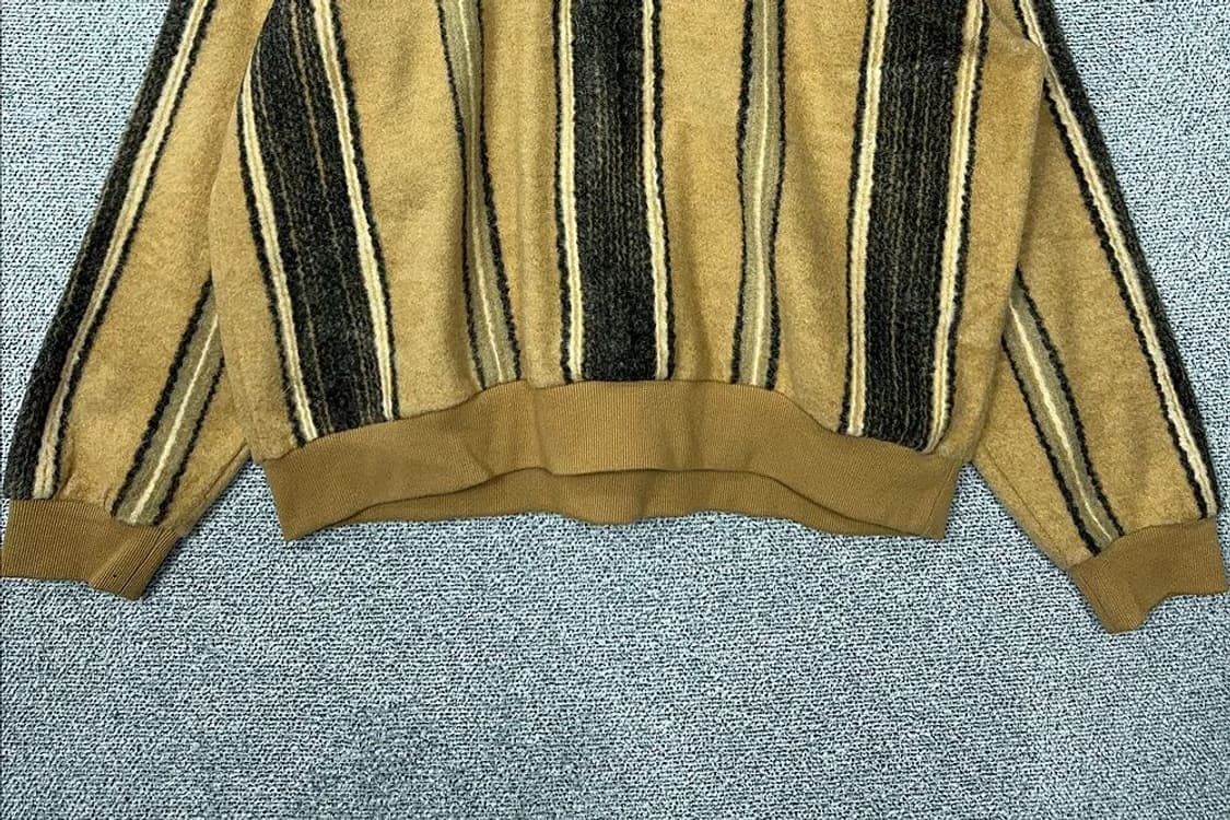 러기드 하우스 스트라이프 카멜 빈티지 오버핏 니트 2 상품이미지4