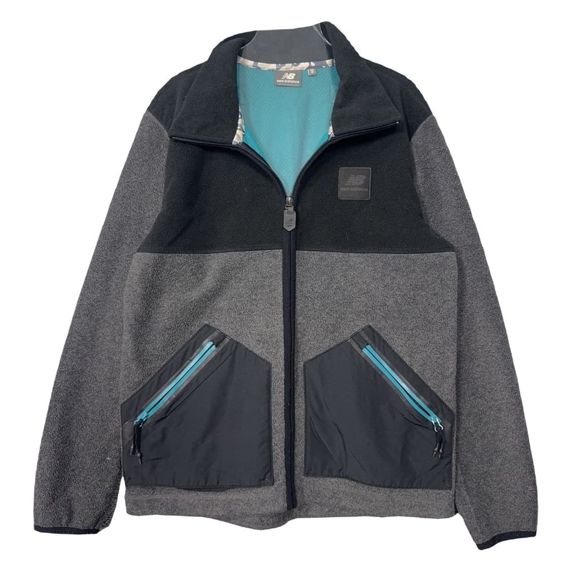 뉴발란스 그레이 로고 기능성 집업 M 상품이미지1