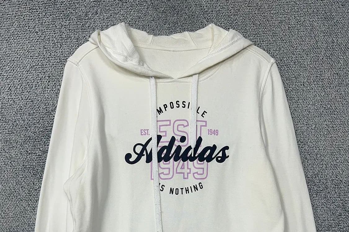 아디다스 프린팅 화이트 후드티 095 상품이미지3