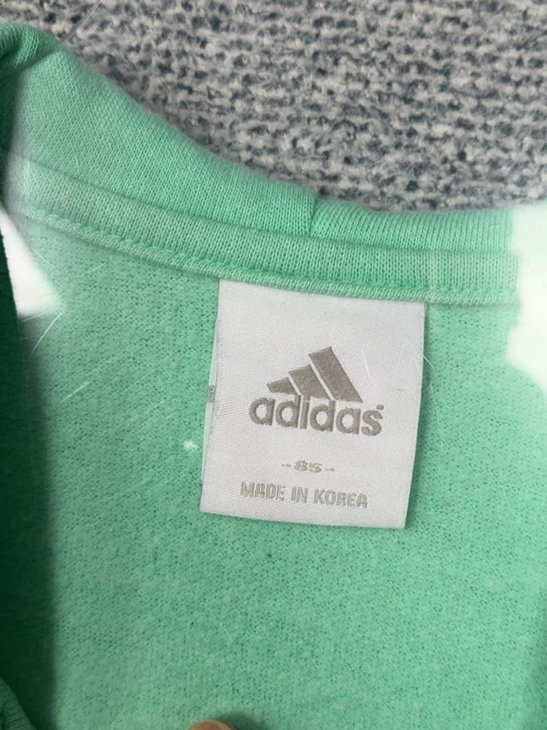 아디다스 민트 빈티지 로고 후드 집업 85 상품이미지8