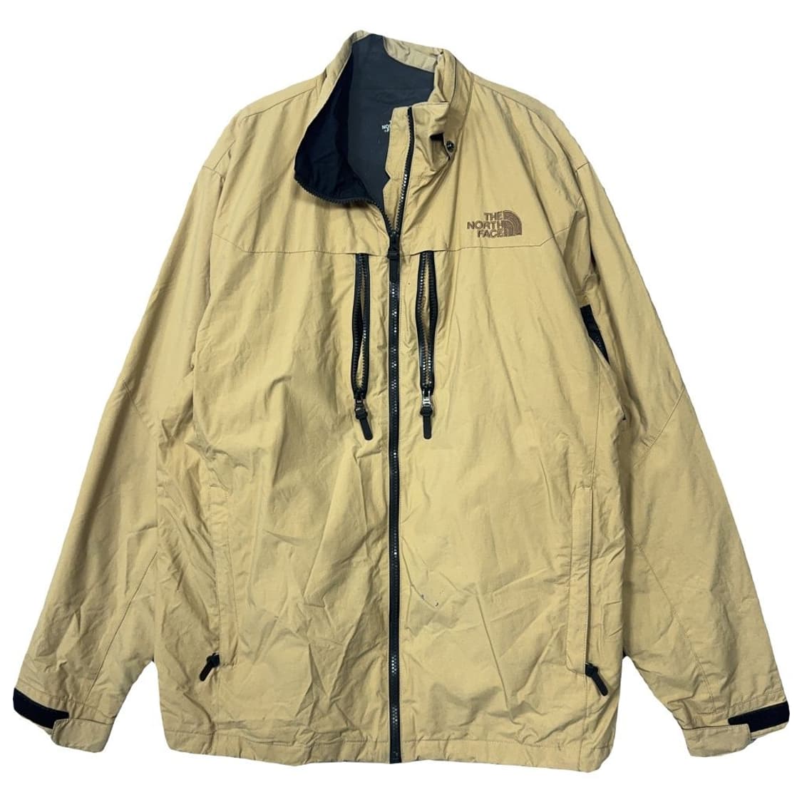 노스페이스 베이지 로고 기능성 바람막이 윈드자켓 XL 상품이미지1