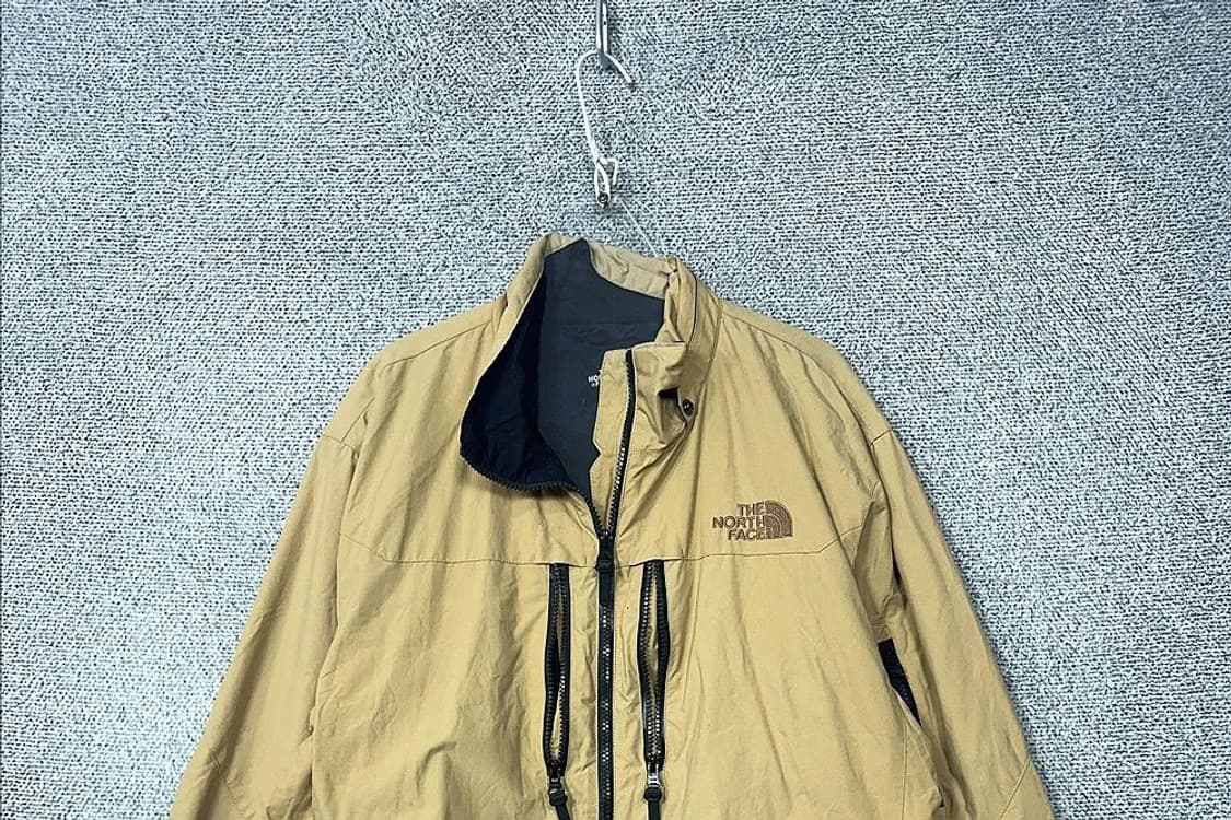 노스페이스 베이지 로고 기능성 바람막이 윈드자켓 XL 상품이미지3