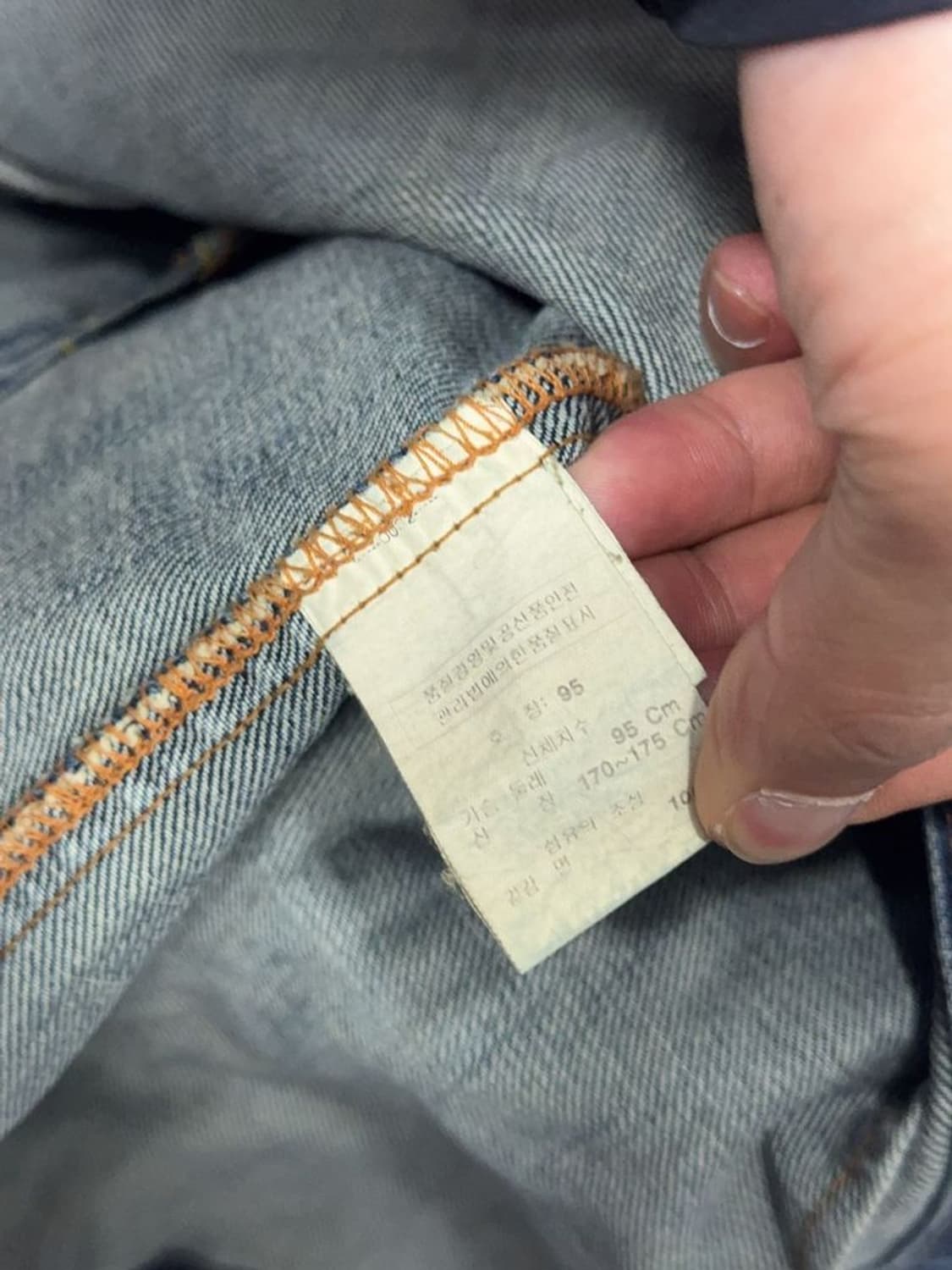 빈티지 워싱 디테일 남성 데님 블레이저 자켓 95 상품이미지8