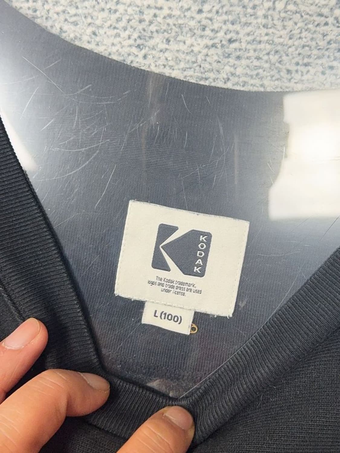 코닥 블랙 오버핏 맨투맨 L (100) 상품이미지8