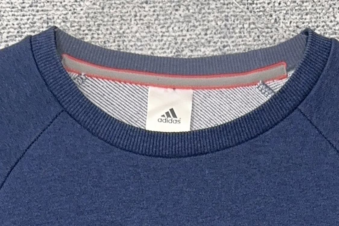 아디다스 네이비 로고 맨투맨 100 상품이미지5