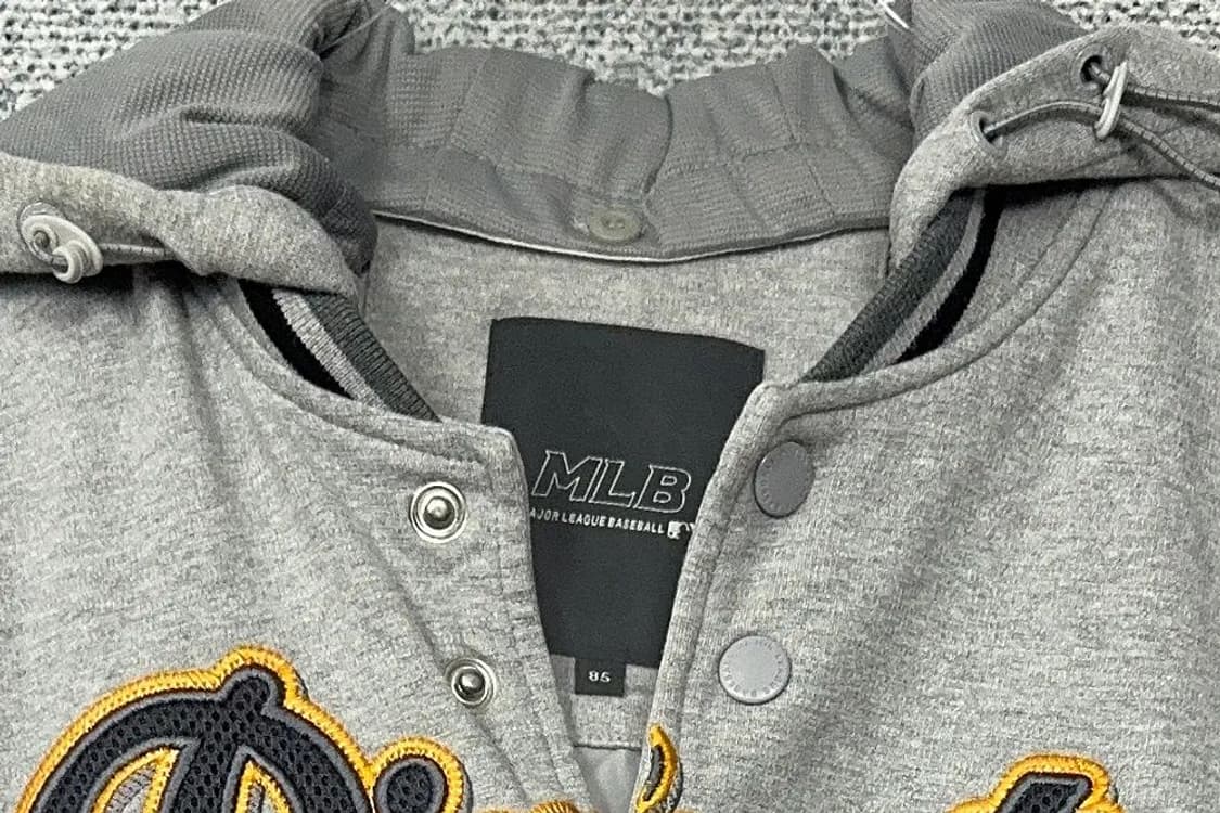 엠엘비 스펠 로고 라이트 그레이 스타디움 자켓 85 상품이미지5