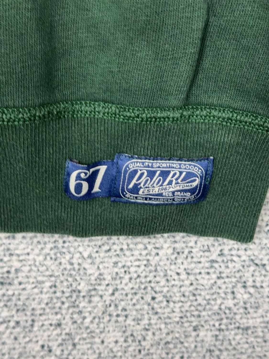 폴로 신형 큐알 스펠 로고 그린 맨투맨 XS 상품이미지9