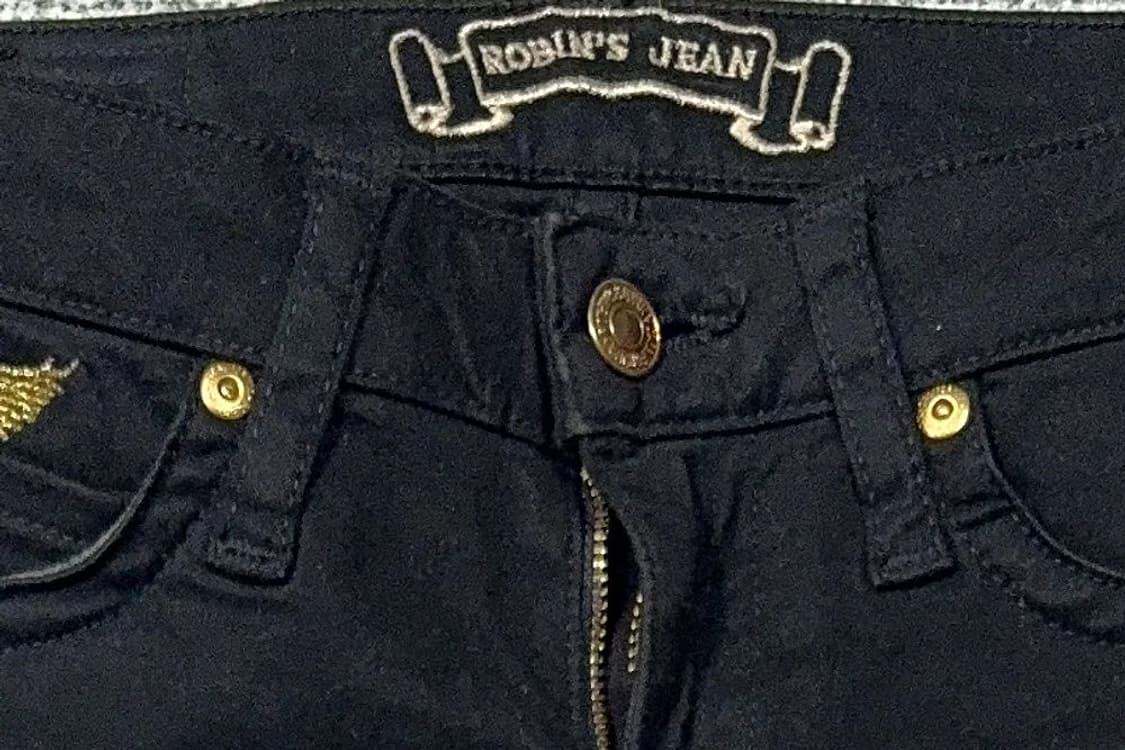 로빈슨 진 Y2K 블랙 부츠컷 데님팬츠 24 상품이미지7