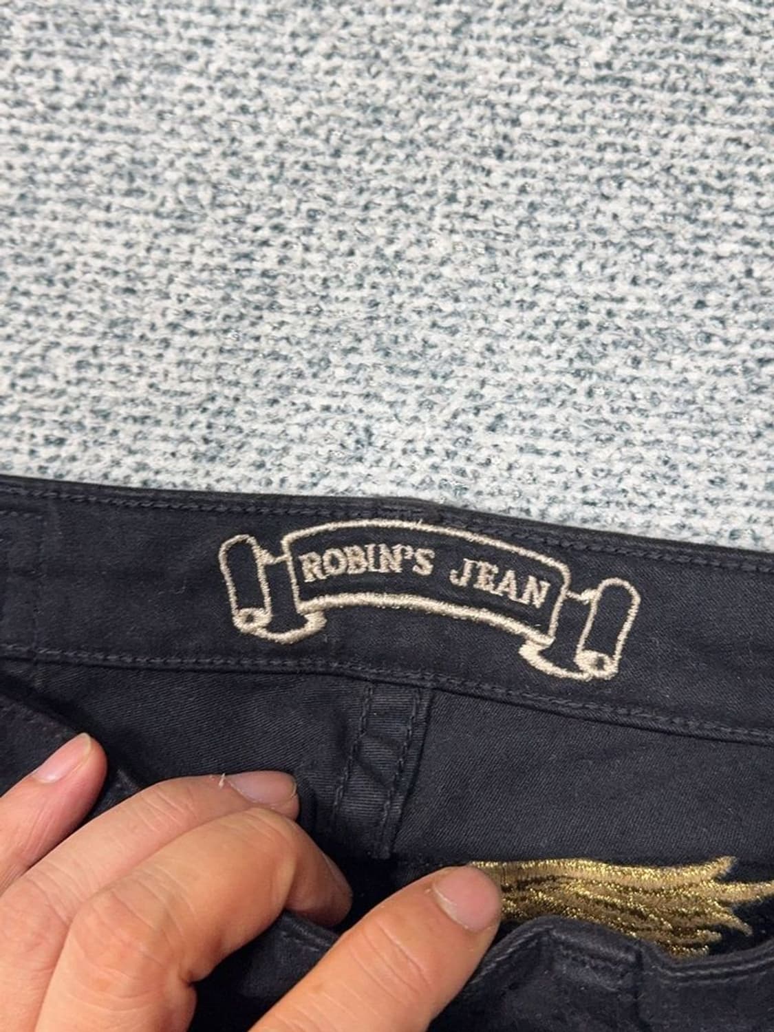 로빈슨 진 Y2K 블랙 부츠컷 데님팬츠 24 상품이미지9
