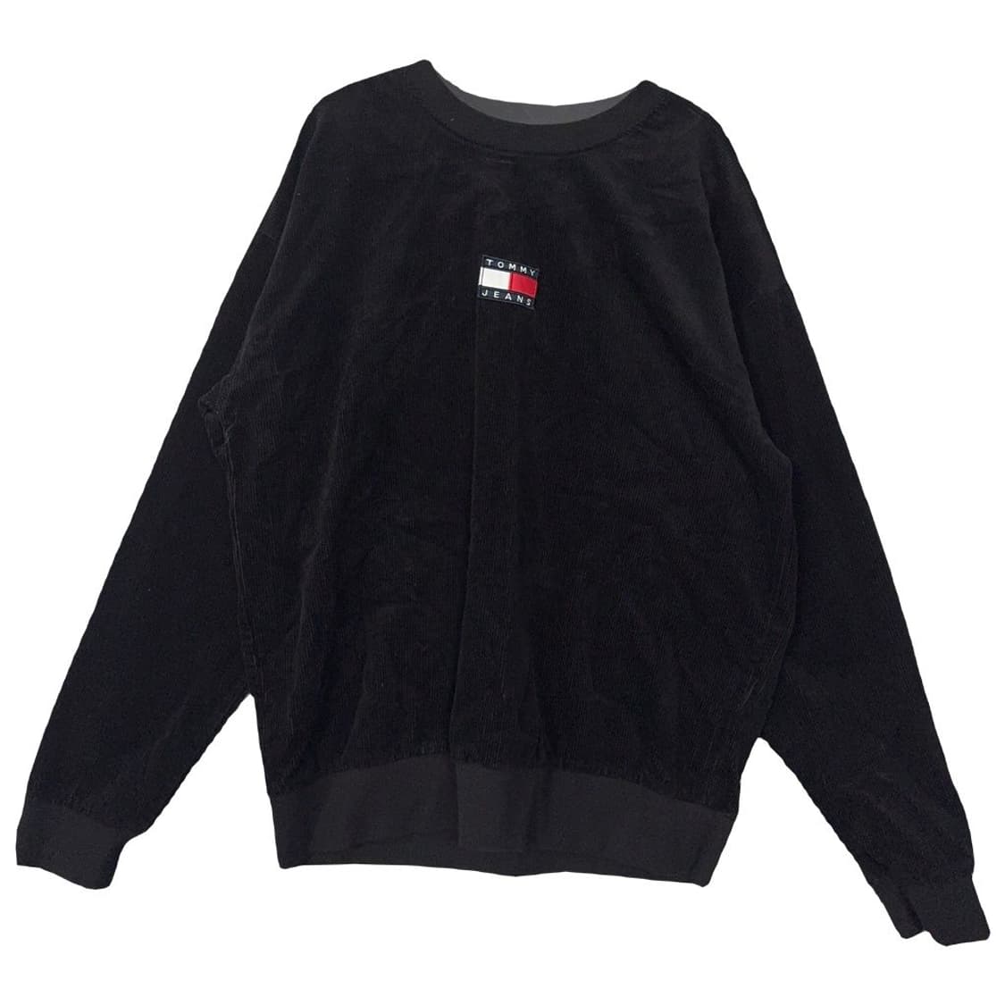 타미 진스 블랙 센터 로고 맨투맨 M 상품이미지1