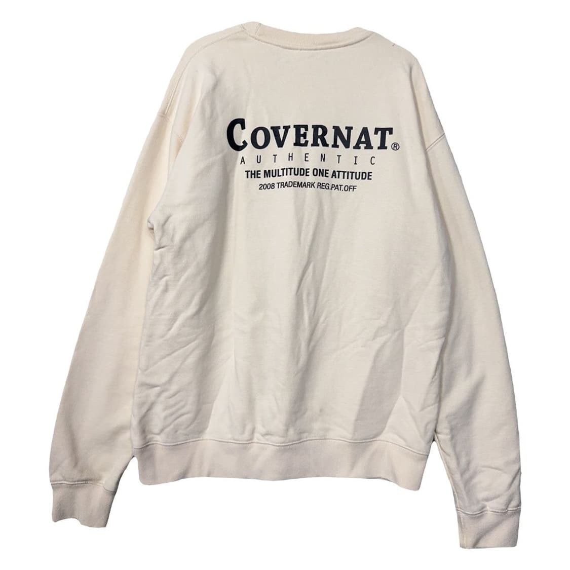 커버낫 크림 로고 프린팅 맨투맨 S 상품이미지2