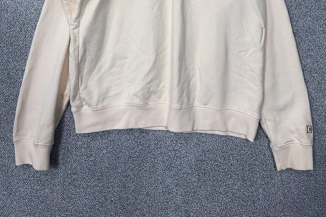 커버낫 크림 로고 프린팅 맨투맨 S 상품이미지4