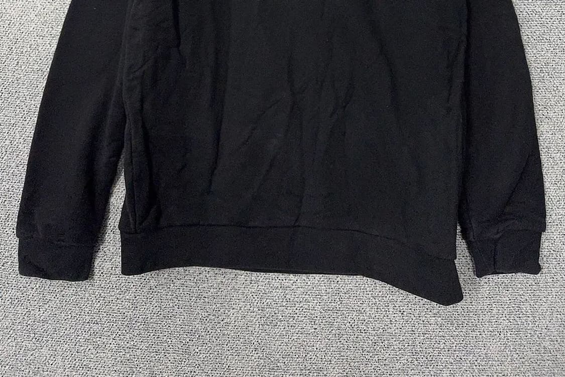 아디다스 빅로고 프린팅 블랙 맨투맨 XL 상품이미지4