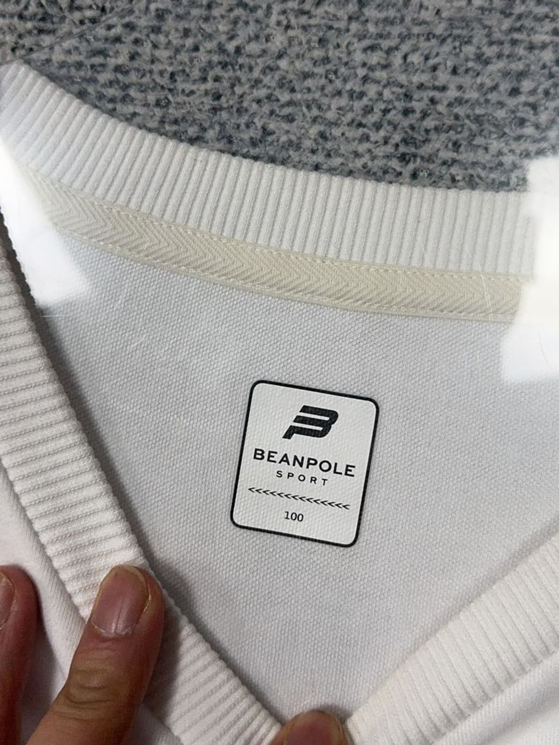 빈폴 라이트 그레이 캐주얼 로고 맨투맨 100 상품이미지7