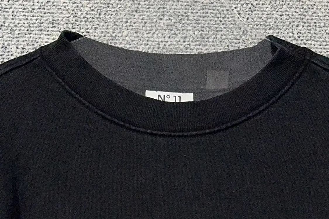 에이치엔앰 블랙 캐주얼 맨투맨 S 상품이미지5