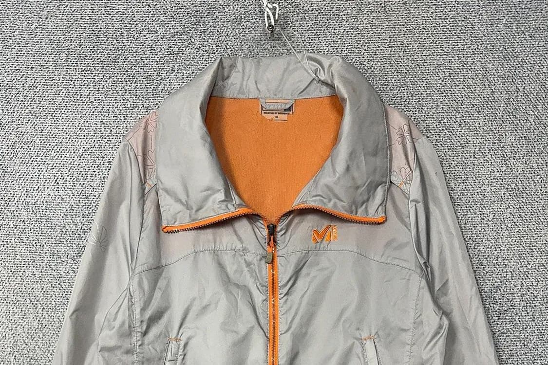 밀레 라이트 그레이 허리 밴딩 여성 롱 바람막이 100(L) 상품이미지3