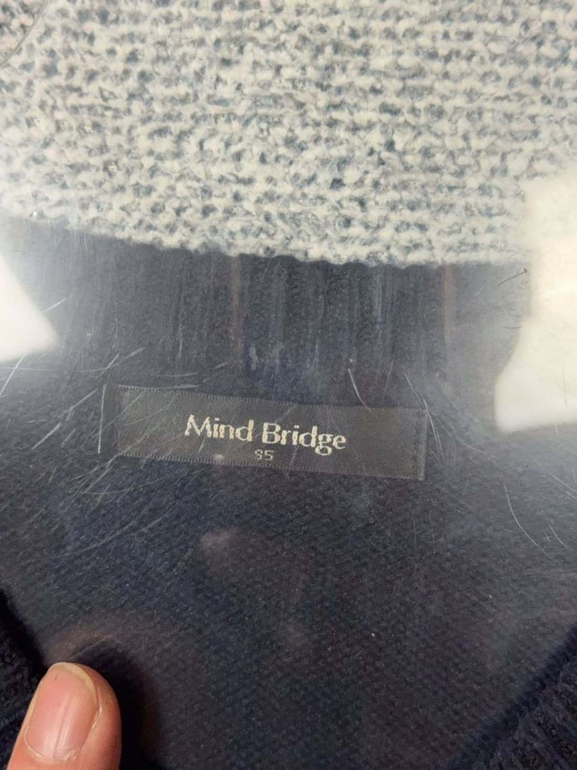 마인드브릿지 도트 네이비 니트 85 상품이미지8