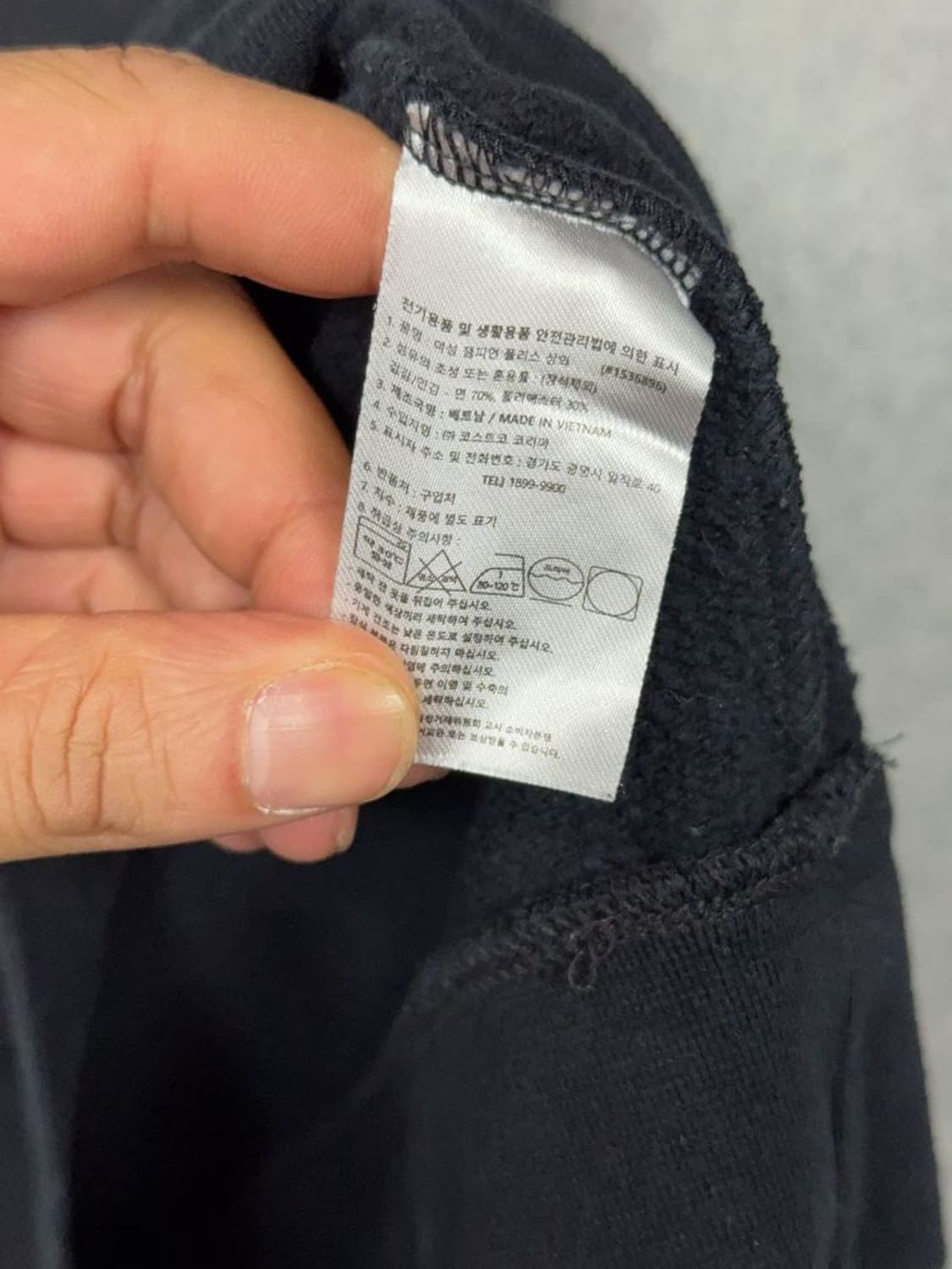 챔피온 블랙 무지 소매 로고 캐주얼 맨투맨 S/CH 상품이미지8