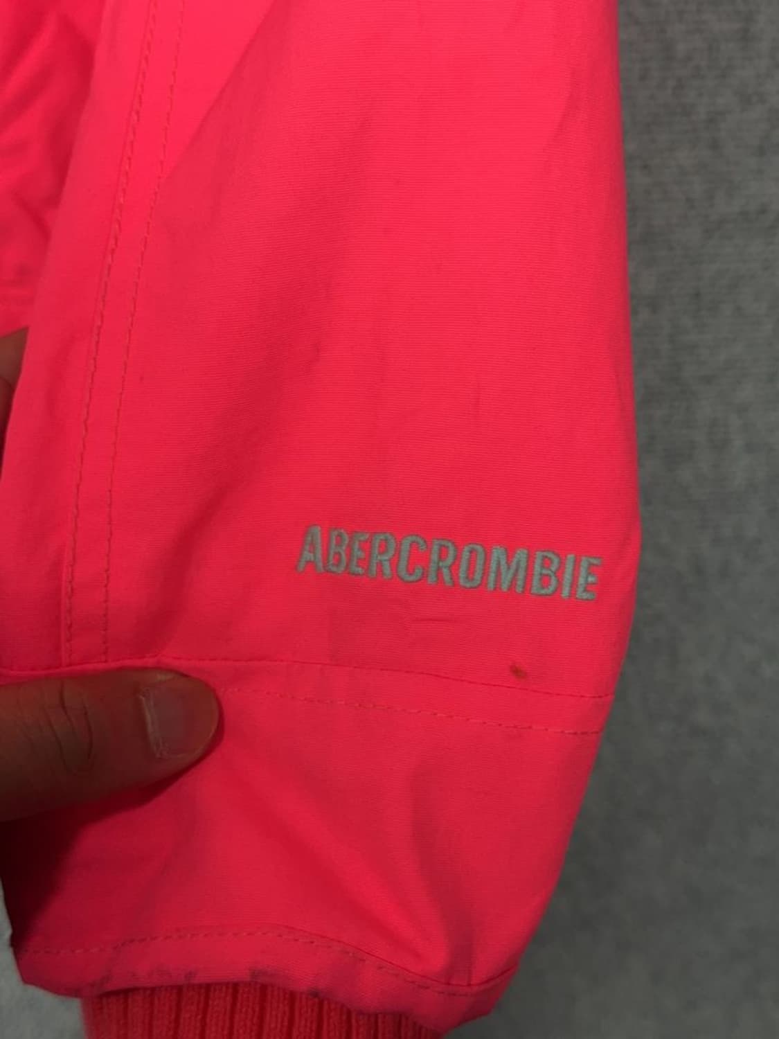 아베크롬비 핑크 순록 로고 바람막이 윈드 자켓 S 상품이미지7